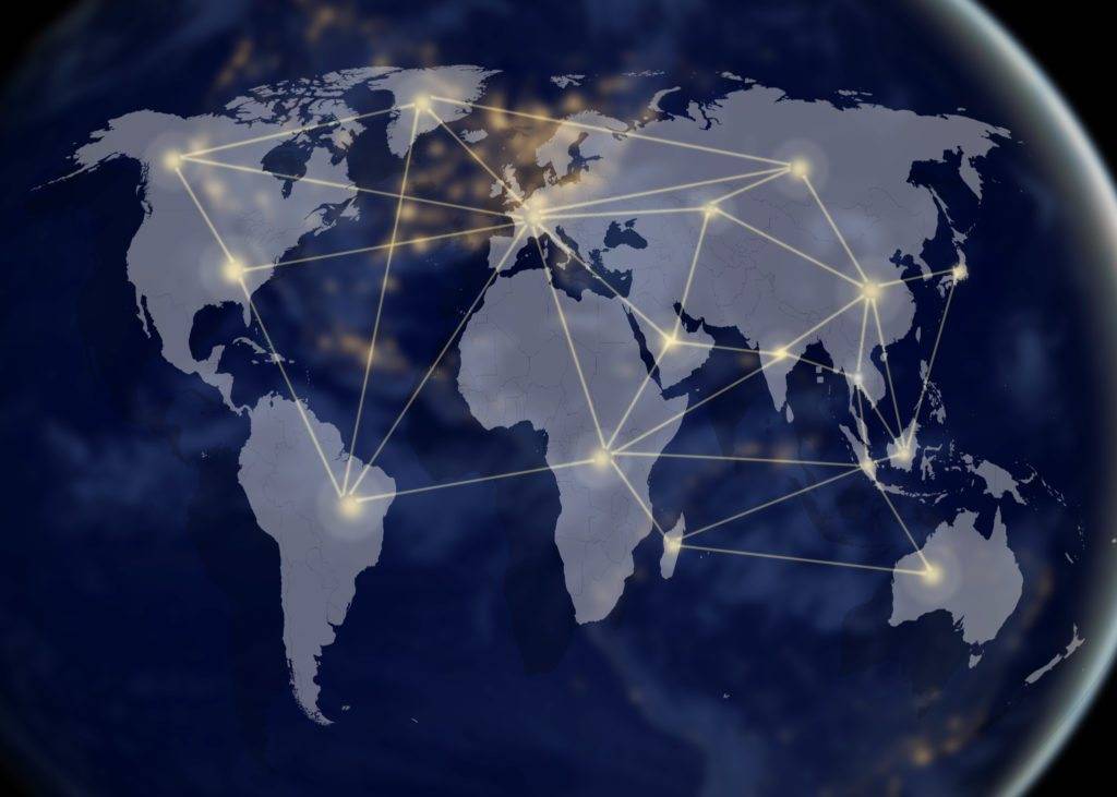 Mappa del mondo e geopolitica tecnologica